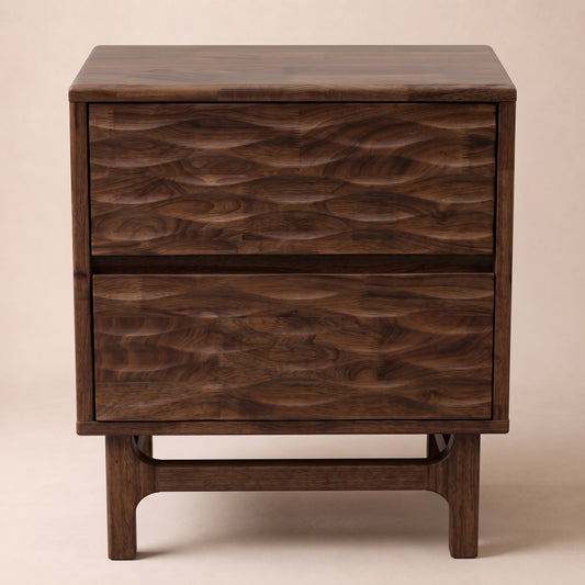 Table de chevet Elara en bois massif