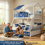 Navy Blue and White
